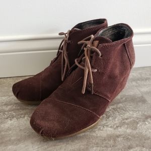 TOMS wedge booties